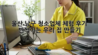 울산 남구 청소업체 체험 후기✨ 반짝이는 우리 집 만들기!